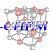 Q-Chem 5.4 logo over a cube-shaped lattice structure