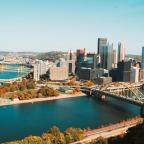 Aerial shot of Pittsburgh (photo credit: Tyler Rutherford, Unsplash)